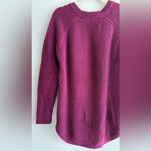 RDI Berry/Purple/Maroon Oversized Knit Cozy Sweater, Leggings Sweater, Size XL - Picture 11 of 15
